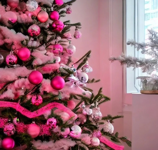 Barbiecore Christmas Decor